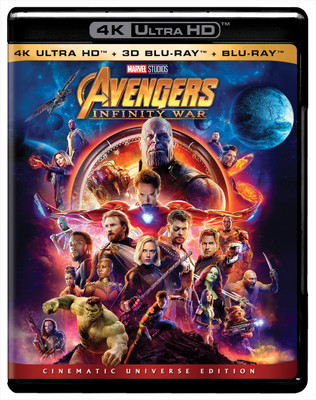 

Avengers: Infinity War - UHD 4K + 3D BD + BD(4K(UHD) Blu-ray English)