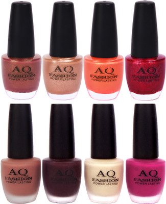 

AQ Fashion Velvet Matte with Shiny Gel Nail Polish Combo Set 12659 Shimmer Wine,Pearl Nude,Pearl Orange,Shimmer Red,Matte Nude Brown,Deep Plum,Nude,Mazenta Pink(Pack of 8)