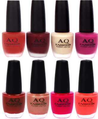 

AQ Fashion Velvet Matte with Shiny Gel Nail Polish Combo Set 12674 Orangish Red,Maroon,Nude,Purple,Mauvish Brown,Sheer Brown,Let's Pink,Light Salmon(Pack of 8)