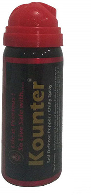 

Kounter Pepper/Chilli Spray For Ladies Safety - Self Diffence Works Upto 10mtrs. Pepper Gel Spray