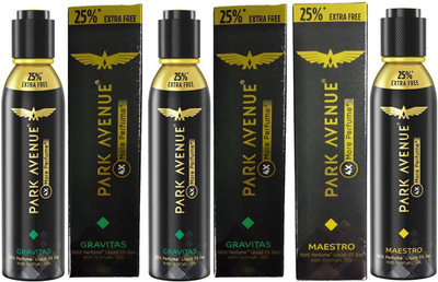 

Park Avenue 25% EXTRA FREE 4x More Perfume Spray 2 GRAVITAS Perfume + 1 MAESTRO Perfume 150ml × 3 Pack Of 3 Eau de Parfum - 450 ml(For Men)