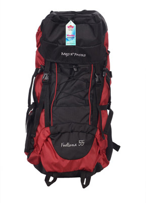 

C4U RED&BLACKBAGSNPACKRUCKSACK-55LTR Rucksack - 55(Black, Red)