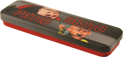 

Disney MOTU PATLU MOTU PATLU Art Metal Pencil Box(Set of 1, Multicolor)