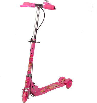 

ALPYOG Kids Foldable 3 Wheel Scooter Cycle (Bell) Mannual Scooter(Pink)