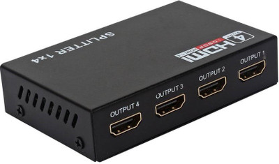 

Etake 4 Ports HDMI Splitter Full HD 3D 1080P,1.4V Media Streaming Device(Black)