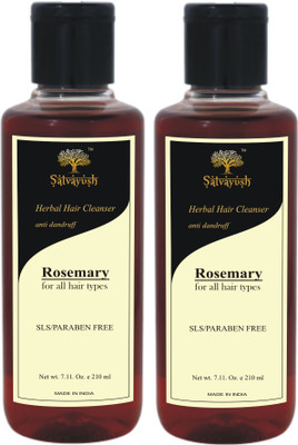 

Satvayush Herbal Anti-Dandruff Shmpoo/Cleanser (ROSEMARY) - A Khadi Product(210 ml)