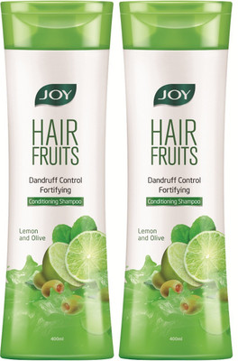 

Joy Hair Fruits Conditioning Shampoo Dandruff Control 800 ml (Lemon & Olive)(Pack of 2 x 400 ml)(800 ml)