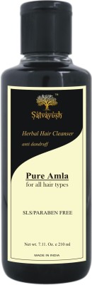 

Satvayush Herbal Anti-Dandruff Shmpoo/Cleanser (PURE AMLA) - A Khadi Product(210 ml)