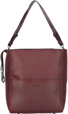 

Fiona Trends Women Casual Maroon PU Sling Bag