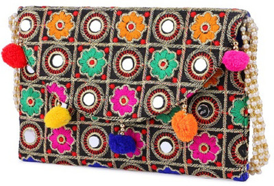 

Gaurapakhi Women Casual Multicolor Velvet Sling Bag