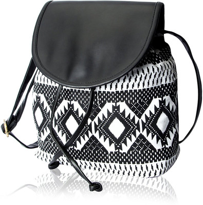 

Kleio Women Casual Black Canvas Sling Bag
