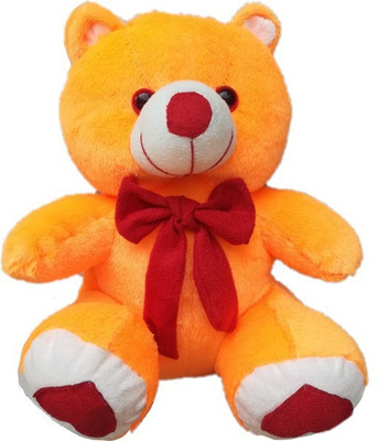 

Mofaro Heart Teddy Bear With Skaff - 32 cm(Orange, Yellow)