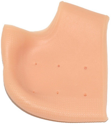 

Style Eva Foot Heel Silicone Sleeve Soft Anti-Cracking Sleeve Relieve Heel Pain ~ Set of 2 Heel Support (, Beige