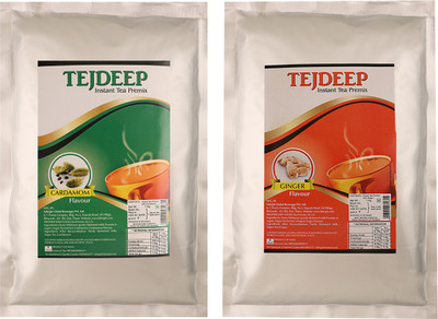 

Tejdeep Chai Powder Premix Cardamom & Ginger Tea Cardamom, Ginger Instant Tea Pouch(1 kg)