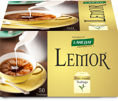 

Lemor Pure Assam Tea bags Pack of 2 (50 Tea Bags each) Black Tea Bags Box(80 g)