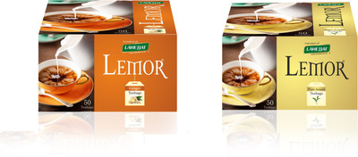

Lemor Combo Pack of Pure Assam and Ginger Tea Bags each box containing 50 Tea Bags Black Tea Bags Box(80 g)