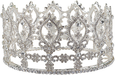 Pink Rose Crown(White, Pack of 1)