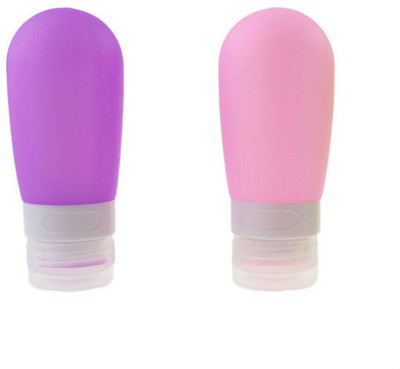 

Shrih Empty Silicone Refillable Cosmetic Soft Tube Squeezable Bottle Container for Shower Gel, Travel Toiletry Kit(Multicolor)