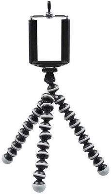 

Kotecha High Quality Gorilla Pod for Mobiles with Mobile Holder Tripod(Black and White, Supports Up to 500)
