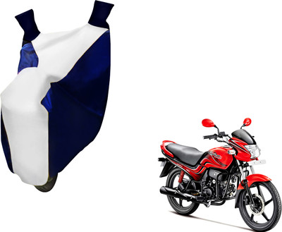 AUTO PEARL Two Wheeler Cover for Hero(Passion Xpro, White, Blue)