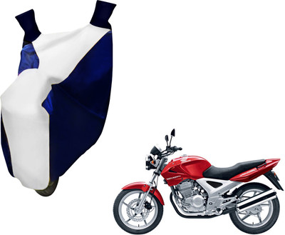 AUTO PEARL Two Wheeler Cover for Hero(CB Twister, White, Blue)
