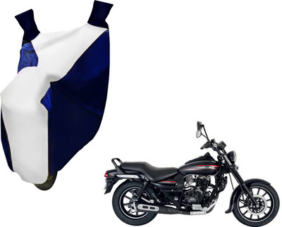 AUTO PEARL Two Wheeler Cover for Bajaj(Avenger, White, Blue)