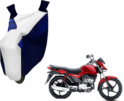 AUTO PEARL Two Wheeler Cover for Mahindra(White, Blue)