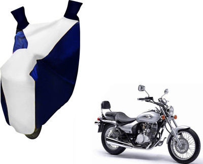 AUTO PEARL Two Wheeler Cover for Bajaj(Avenger, White, Blue)