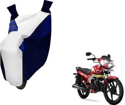 AUTO PEARL Two Wheeler Cover for Mahindra(Centuro, White, Blue)