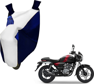 AUTO PEARL Two Wheeler Cover for Bajaj(V 150, White, Blue)