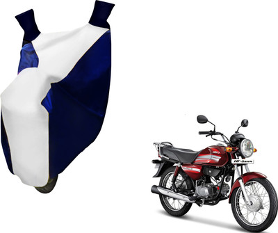 AUTO PEARL Two Wheeler Cover for Hero(HF Dawn, White, Blue)