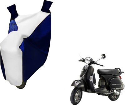 AUTO PEARL Two Wheeler Cover for LML(Star Euro, White, Blue)
