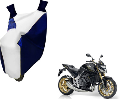 AUTO PEARL Two Wheeler Cover for Hero(CB, White, Blue)