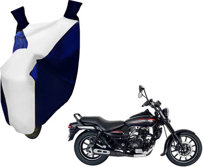 AUTO PEARL Two Wheeler Cover for Bajaj(Avenger 220 Street, White, Blue)