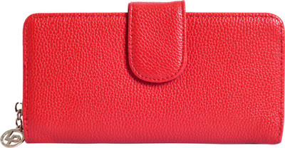 

Lino Perros Women Casual Red Artificial Leather Wallet(12 Card Slots)