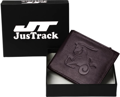 

JusTrack Men Brown Genuine Leather Wallet(1 Card Slot)