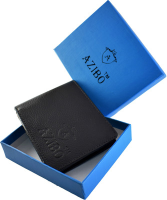 

Azibo Men Casual Black Genuine Leather Wallet(6 Card Slots)
