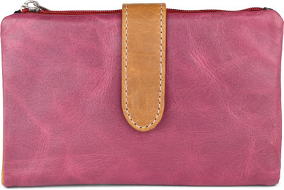 

U+N Women Casual Multicolor Genuine Leather Wallet(6 Card Slots)