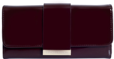 

Lino Perros Women Casual Purple Artificial Leather Wallet(2 Card Slots), Brown