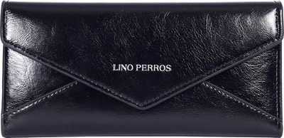 

Lino Perros Women Casual Black Artificial Leather Wallet(2 Card Slots)