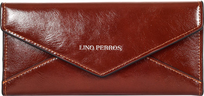 

Lino Perros Women Casual Brown Artificial Leather Wallet(16 Card Slots)
