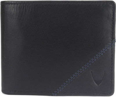 Hidesign Men Black Genuine Leather Wallet(3 Card Slots)