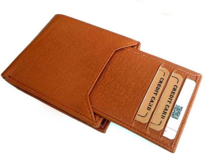 

arko Men Casual Tan Artificial Leather Wallet(9 Card Slots)
