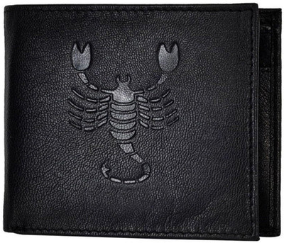 

JusTrack Men Casual Black Genuine Leather Wallet(1 Card Slot)