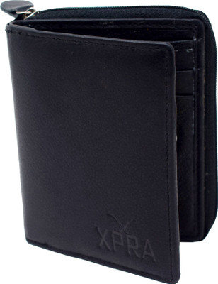 

Xpra Men Casual Black Genuine Leather Wallet(10 Card Slots)