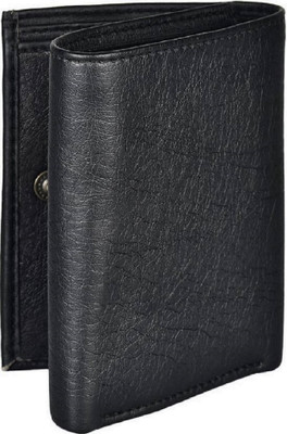 

DELMA Men Casual Black Artificial Leather Wallet(4 Card Slots)