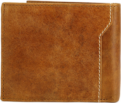 

Spykar Men Brown Genuine Leather Wallet(8 Card Slots), Tan