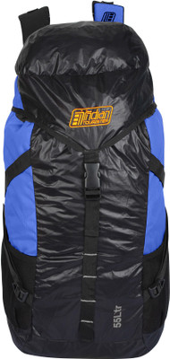 

Indian Tourister hiking bag 55 L Backpack(Black), Black;royal blue