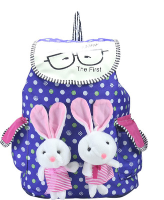 

Desence Women & Girls Stylish Backpack for College/School/Travel - Doll Printed Canvas -with Adjustable Strap 10 liters (Multicolour) 10 L Backpack(Blue), Multicolor