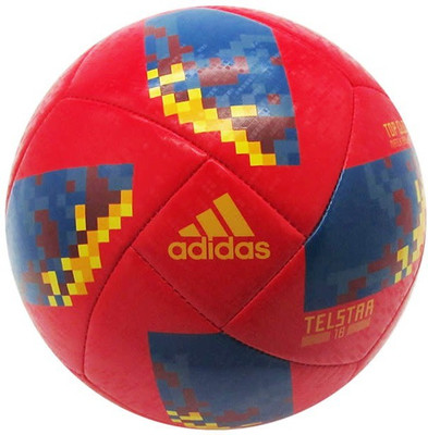 

ADIDAS Wc 18 Fef Football - Size: (Pack of 1, Multicolor, Red;cogold